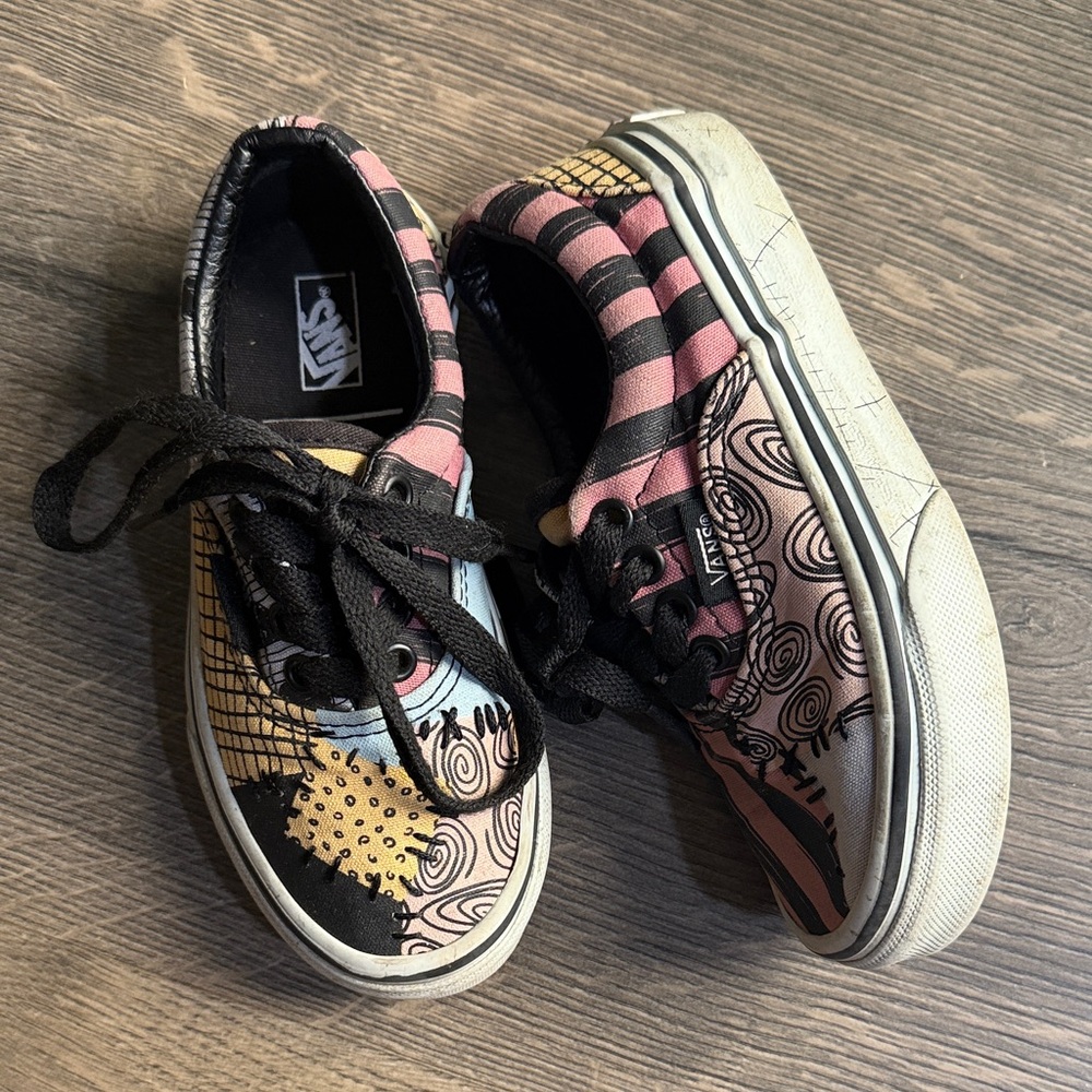 Kids Disney Nightmare Before Christmas Sally Vans Low Top Sneakers